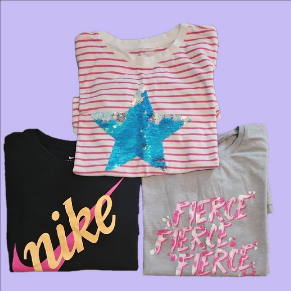 Nike Tees Trio with Vibrant Designs - Picture 1 of 8